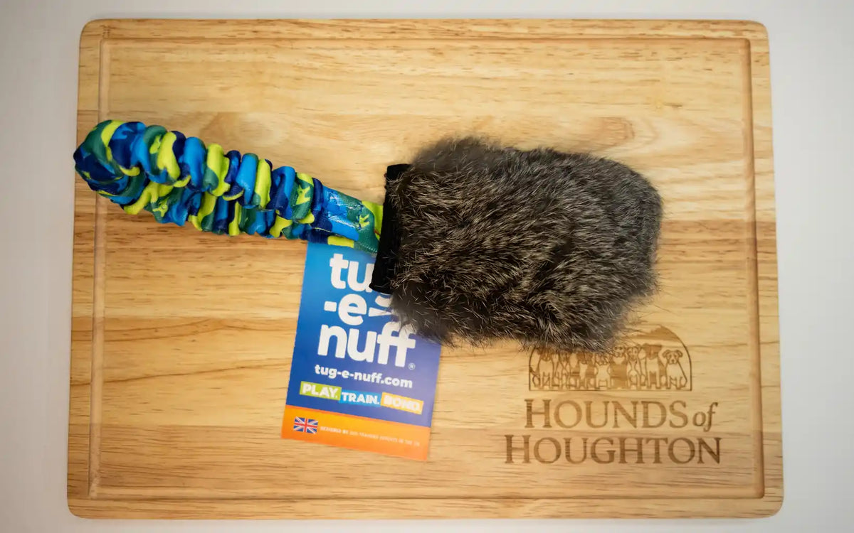 Tug-E-Nuff Rabbit Skin Pocket Bungee Squeaker