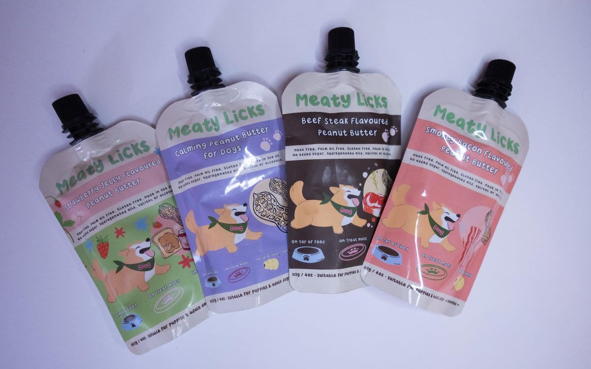 Meaty Licks Peanut Butter Pouches
